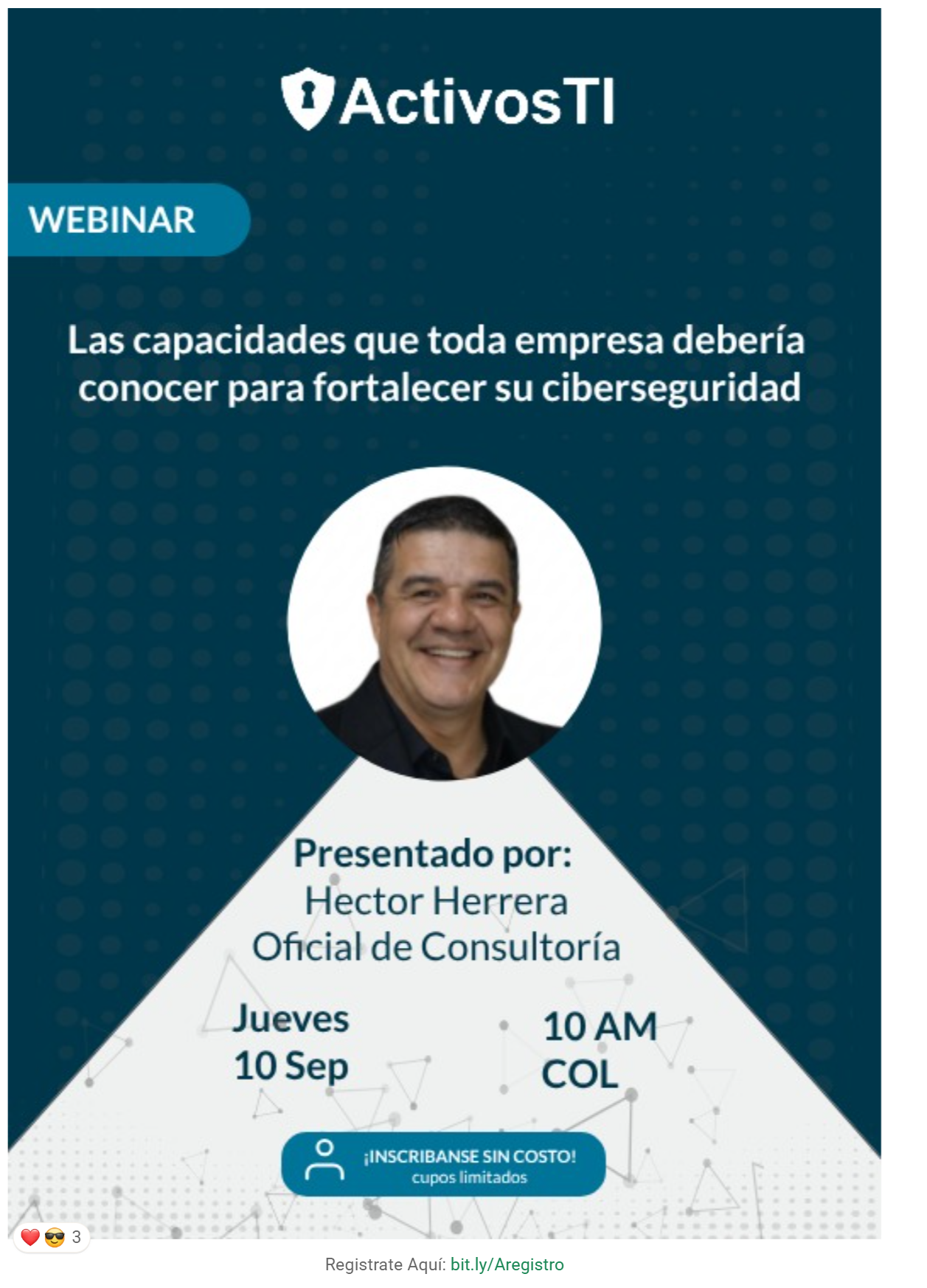 Pieza gráfica del webinar Las capacidades que toda empresa debería conocer para fortalecer su ciberseguridad